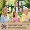 Premium Reusable Easter Decorations – Bunny Bunting Garland, Egg Hunt
