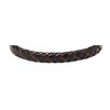 Fossil Fossil Men's Leather Braided Leather Bracelet, Color: Black/Brown (Model: