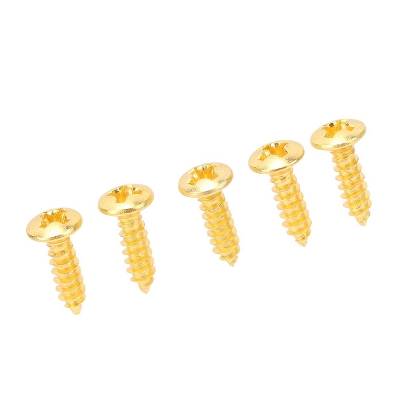 100PCS Guitar Pickguard Screws Metal Guard Plate Mounting Screw Electric