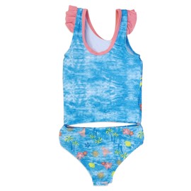 Girls Swimsuit with Fun Designs (2T) Rose