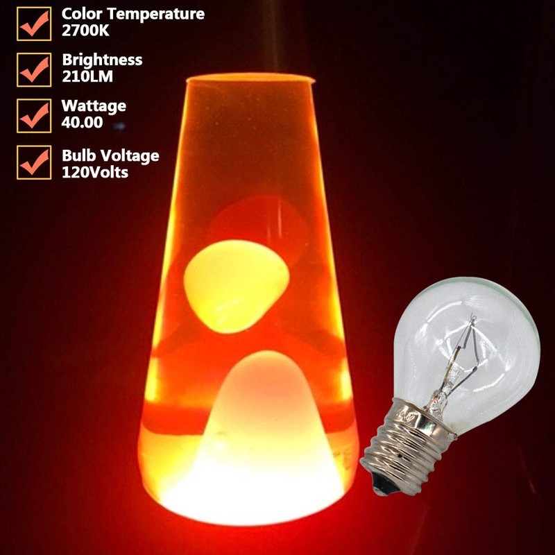 6 Pack S11 Intermediate E17 Base 40 Watt Bulbs for