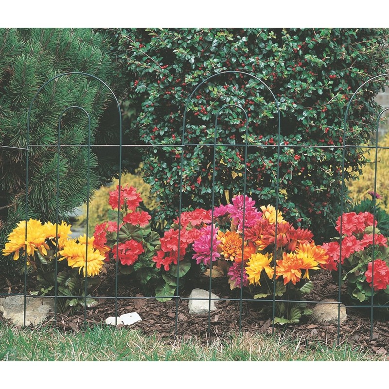 Panacea 89301 Arch Folding Border Fence, Green
