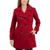Classic Double Breasted Wool Coat Red