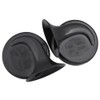 Qiilu Pair of Dual-tone Loud Car Snail Air Horn 12V