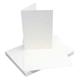 Glüxx Agent 30 double cards set DIN A6 white - 14.8 x 21.0 cm open - 240 g/m² with envelopes DIN C6-11.3 x 16.0 cm - 120 g/m² white wet glue