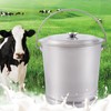KONKENIE 14L Stainless Steel Bucket with Lid & Handle Coffee