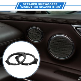 VekAuto Pack of 2 Speaker Spacer Ring Tweeter Speaker Spacer Adapter for GMC Yukon 2007-2019 Waterproof for 6.5 Inch ABS Black Front Rear