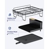 Kitsure Large Dish Drying Rack - Extendable Dish Rack, Multifunctional