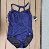 TYR Solid Navy Halter Control Fit One Piece Swimsuit SIZE