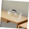 Tofficu Artist Paint Brush Storage Box Tool Organizer Plastic Storage