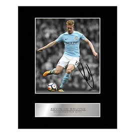 Kevin De Bruyne Print Signed Mounted Photo Display