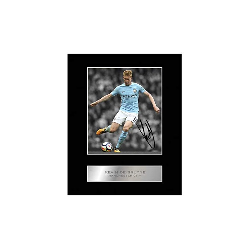 Kevin De Bruyne Print Signed Mounted Photo Display