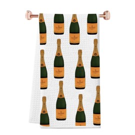 JTOUK Champagne Kitchen Tower Bridal Shower Gift Champagne Bottle Gift Bachelorette Party Gift (Veuve Towel EU)
