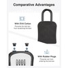 Puroma Lock Box Combination Key Lock Box, Wall-Mounted Portable Storage