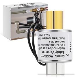 Datanly 12 Volt Solenoid Valve LPG Propane 1/4"NPT 12V 180 Degree Lock off Liquid Vapor Gas Stainless Steel Regulator Adaptor for Water Air Gas Diesel(Internal Thread)