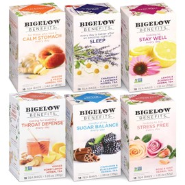 Bigelow Benefits Wellness Tea Variety Pack - Caffeinated & Herbal