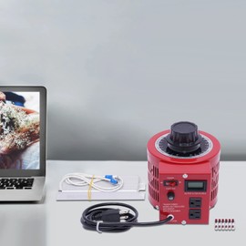 Variac Transformer TBVECHI 2000VA 110V 60Hz 0-130 Volt Adjustable Transformer Variac Variable AC Voltage Regulator Metered with US Plug