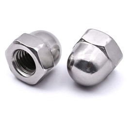 M12-1.75 Metric Acorn Cap Nuts Dome Head Nuts, 304 Stainless Steel 18-8, Plain Finish,Hex Acorn Cap,Nuts Decorative Nut Caps (12 Pcs)