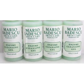 MARIO BADESCU SKIN CARE ENZYME CLEANSING GEL 1 OZ - LOT OF 4