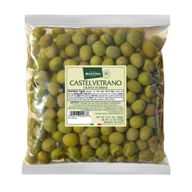 Mantova Whole Castelvetrano Olives in a Mild Brine, 52.91 oz. (3.3 lb.) (Pack of 1), Product of Sicily, Italy, Non-GMO, Gluten-Free, Cholesterol-Free, Vegan-Friendly, Paleo-Friendly
