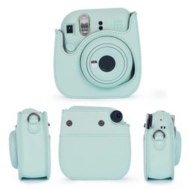 Leebotree Instant Cameras Camera Accessories Compatible with Instax Mini 12 Instant Camera Includes Bag/Album/Frame Sticker/Corner Sticker (Mint Green)