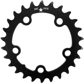 USAMade 74mm BCD 5-Bolt SharkTooth Pro Mountain Chainring Made in USA (24 Tooth)