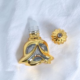 Elegauit Essential Oil Roller Bottles, 10ml 4 Pack Mini Glass Bottles Refillable Roll on Bottle with Roller Ball for Essential Oil, Perfume Sample Travel Containers