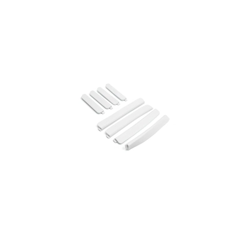 Motoforti 8pcs White Plastic Car Body Door Side Edge Anti-collision