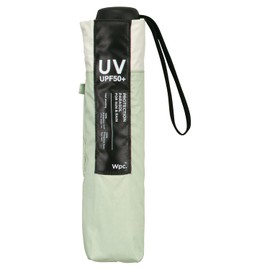 Wpc. 801-18912-102 Parasol, Folding Umbrella, Light Shielding Minimum, Basic Parasol, Pistachio (100% Light Blocking, 100% UV Protection, UPF50+, Rain or Shine), Ribs, 21.7 inches (55 cm), Women's,