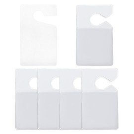 SHMZK 6 PCS Clear Parking Permit Holder, 3×5 Inches Transparent Vertical Parking Lot Pass Rearview Mirror Hanger, Recyclable Parking Permit Hang Tag for Car Passes Permits Stickers