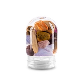 VitaJuwel Sana Five Elements Blossom Rose (Amethyst, Chalcedony, Petrified Wood, Rose Quartz, Agate) - for Reflection, Self-Development and Grounding