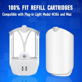 elvizam 18 Pack Refill Cartridge Kit Compatible with ZIVO M364 and Max Plug-in Light, Replacement Fit for Z3VO (18 Pack)