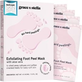 Máscara de pelado de pies galardonada – Dr. Pedicure Foot Peel Masks (2 pares, limón) – Mascarillas hidratantes para pies que eliminan la piel muerta, mascarilla exfoliante para pies secos y