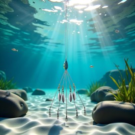 Umbrella Rigs for Bass Stripers Fishing, Blue Freshwater Fishing Swimbait Lures Kit, Lures, Baits and Attractants, Bait Rigs