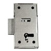 SN-TEC Screw-On Lock/Furniture Lock/Cupboard Lock with Handle, Backset: 15 mm