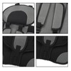 Children Safety Seat Simple Car Portable Seat Foldable Adjustable Strap