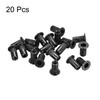 sourcing map M3 Rivet Nuts Carbon Steel Zinc-Plated Knurled Flat