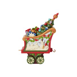 Enesco Jim Shore Heartwood Creek Christmas Train Coal Car Figurine, 5.5 Inch, Multicolor