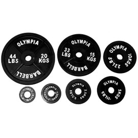 Black Olympic Plates- 10kg (22lb) Sold As Pair (2 Pieces)