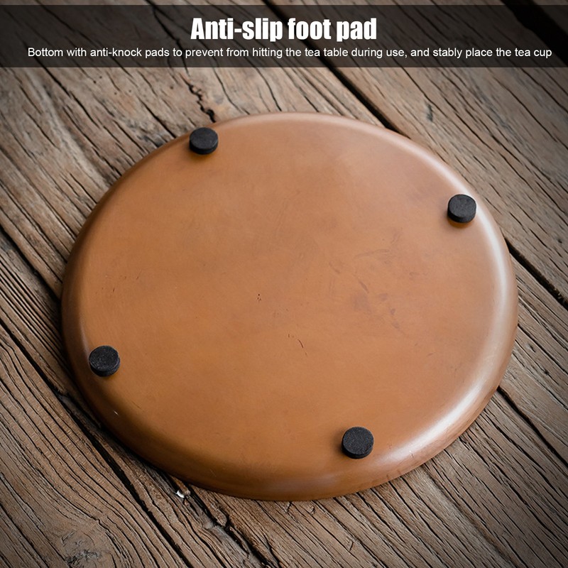 Tea Tray Japanese Hand Made Round Tea Cup Holder Plate