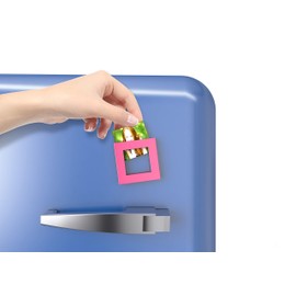 Dahle Mega Magnet Square XL 75 x 75 mm Picture Frame Pink