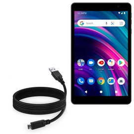 BoxWave Cable Compatible with BLU M8L (2022) - DirectSync - USB 3.0 A to USB 3.1 Type C, USB C Charge and Sync Cable - 6ft - Black