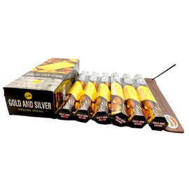 Gold Silver Incense Sticks and Incense Stick Holder Bundle Insence Insense SreeVani Incense Sticks