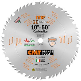 CMT 256.050.10 ITK XTreme Industrial Combination Saw Blade, 10-Inch x 50 Teeth 4 ATB + 1 FLAT Grind with 5/8-Inch Bore