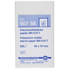 Camlab 1138882 POTASSIUM IODIDE Starch Paper, MN 616 T Strip, 20 mm x 70 mm (Pack of 100)
