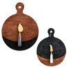 Mud Pie Wood Marble And Wood Board Set, Board 13