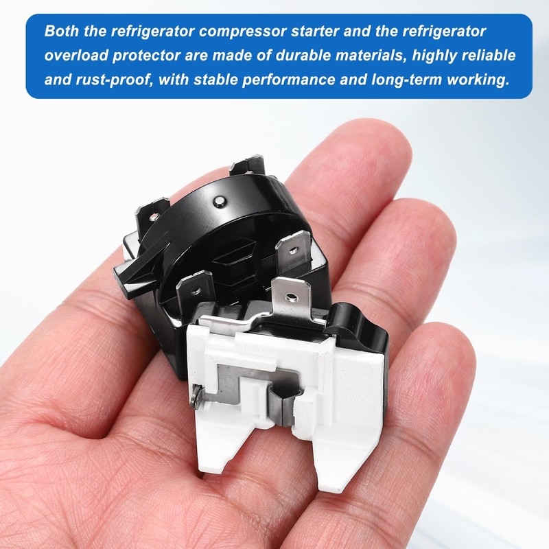 MECCANIXITY 3 Set PTC Refrigerator Starter Relay 22 Ohm 4