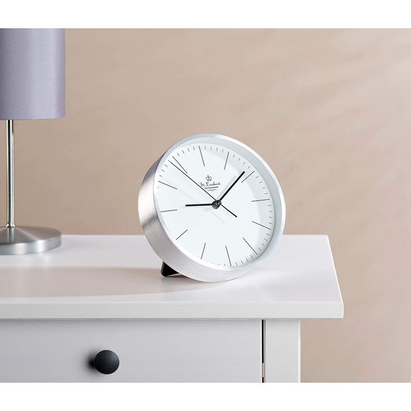 St. Leonhard Modern Aluminium Table & Wall Clock with Quartz