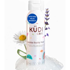 KUDI CARE Shampoo Jabón Corporal Baño de Burbujas 3 en 1 para Bebés y Niños sin Lagrimas sin Sulfatos ni Parabenos Hipoalergénico Hidratante Para Piel Sensible Ingedientes Naturales 250 ml