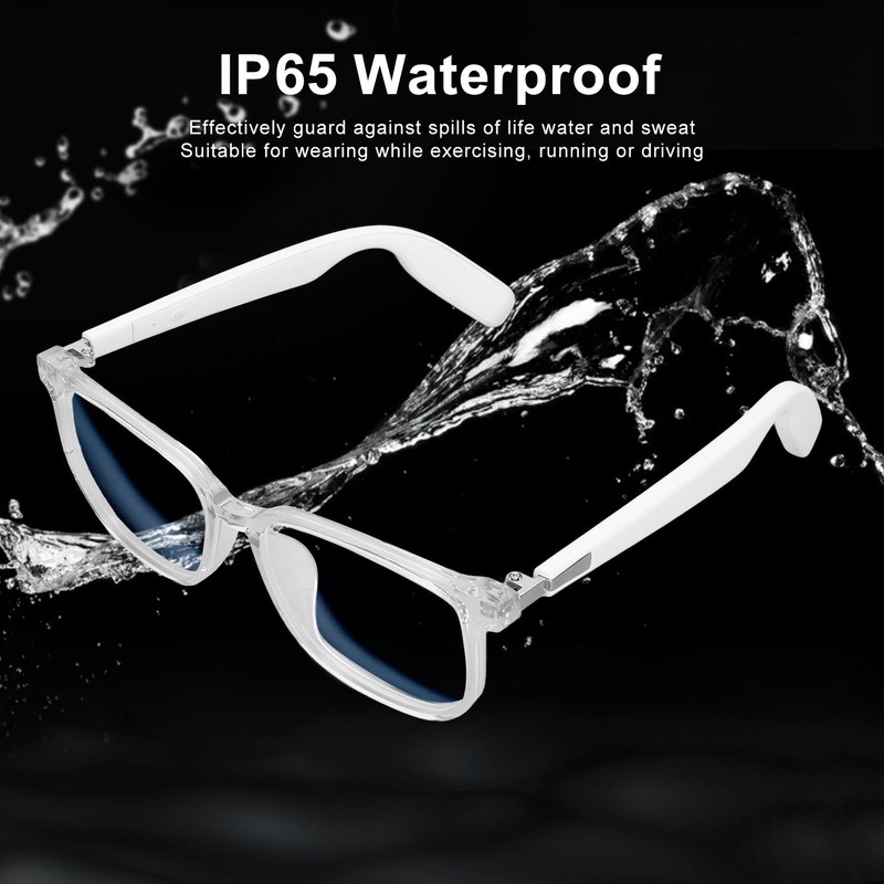 Smart Glasses Open Ear Speaker IP65 Waterproof Blue Light Blocking